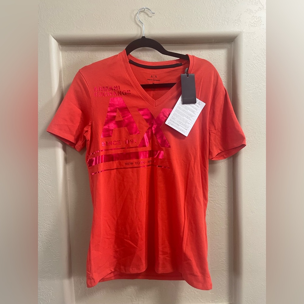 NWT Armani Exchange Logo All Cotton Tee Size M